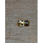 natural citrine rectangle pixel cut style opposed bar Citrine naturelle taillée en france