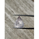 Quartz rose  naturel 8ct taille poire - diamant precision cut Natural rose Quartz pear