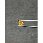 grenat orange spessartite naturel facettée rond Tanzanie