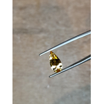 Citrine naturelle facettée en france en poire longue - natural citrine