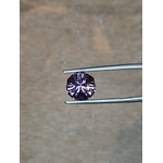 Natural amethyst from Brazil faceted in round in France 3ct - Améthyste naturelle facettée rond