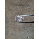 Natural Rose Quartz 6.79ct Octogon checker faceted in France Quartz rose naturel