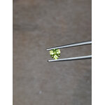 Natural Peridot 5.4mm in Shield - Heart France precision cut Péridot naturel