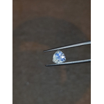 Pierre de lune bleue naturelle Tanzanie 0.94ct facettée Triangle dome taillée en France Blue Moonstone