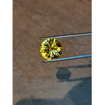 Citrine naturelle intense 7.15ct rond brillant raffiné Natural intense Citrine refined round brilliant