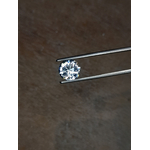 Aigue-marine naturelle bleu clair 3.25ct en rond motif aztèque Natural Aquamarine blight blue round
