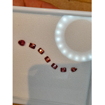 Set of 7 natural malaya garnet 4.95ct in a complete snake shape Grenat malaya en forme complète de serpent