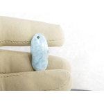 perle larimar naturel ovale pendentif