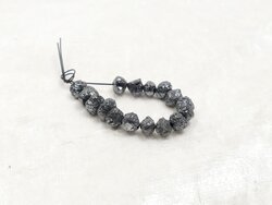 Perles Diamantées 3 Mm Trou 1,2 Mm En Argent 925/1000 - Réf. PLDIAM3