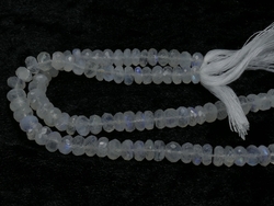Perles à facettes en pierre de lune arc-en-ciel en forme de larme - 5 x