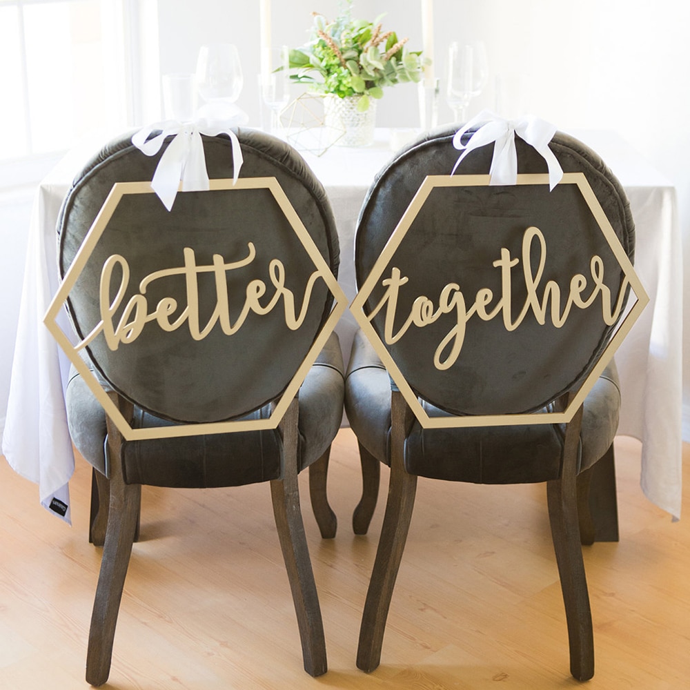 Chaise-en-bois-Banni-re-Chaises-Signer-BRICOLAGE-D-coration-De-Mariage-pour-la-Partie-De