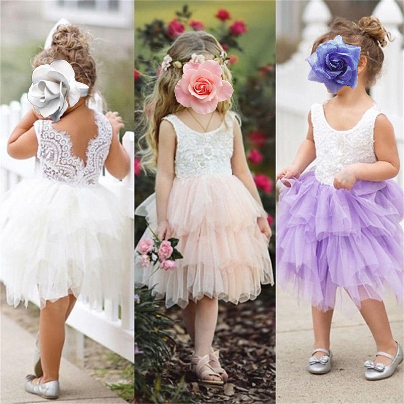 Enfant-Fille-B-b-V-tements-Robes-B-b-1-Ann-e-D-anniversaire-Bapt-me