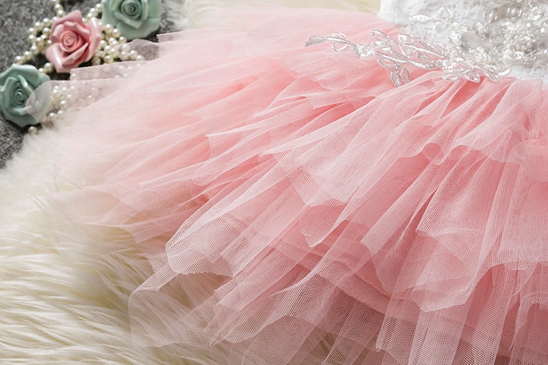 Enfant-Fille-B-b-V-tements-Robes-B-b-1-Ann-e-D-anniversaire-Bapt-me