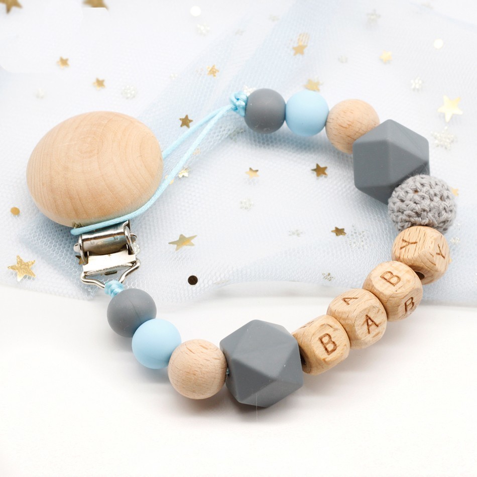 Nom-personnalis-la-main-Silicone-sucette-cha-nes-s-r-dentition-cha-ne-b-b-dentition