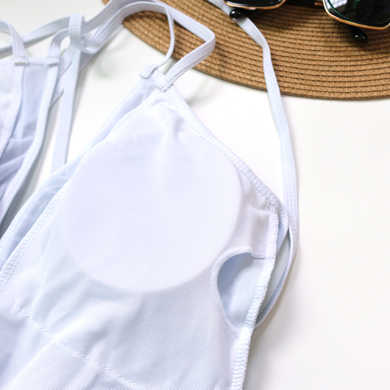 Sexy-D-collet-Profond-Tropical-Feuille-De-Palmier-Trikini-Maillot-de-bain-Monokini-Maille-Plus-La