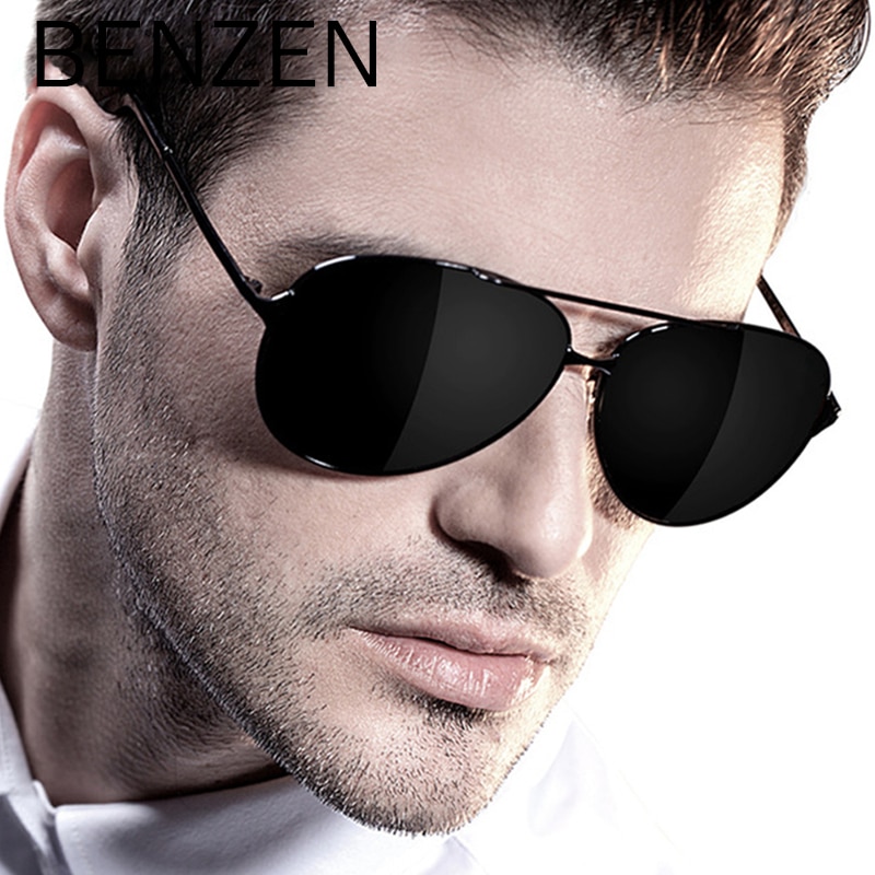 BENZ-NE-Polaris-es-lunettes-de-Soleil-Hommes-Pilote-Cru-M-le-lunettes-de-soleil-Classique