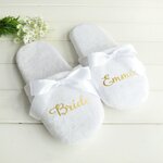 Personnalis-Pantoufles-De-Mariage-Avec-Dentelle-Mari-e-Pantoufles-Cadeaux-de-Demoiselle-D-honneur-Personnalis-Impression