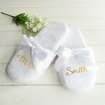 Personnalis-Pantoufles-De-Mariage-Avec-Dentelle-Mari-e-Pantoufles-Cadeaux-de-Demoiselle-D-honneur-Personnalis-Impression