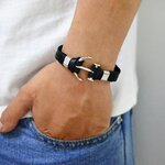 Offre-sp-ciale-2018-nouvelle-mode-bracelet-ancre-bracelet-en-cuir-de-galuchat-pour-homme-femme