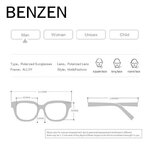 BENZ-NE-Polaris-es-lunettes-de-Soleil-Hommes-Pilote-Cru-M-le-lunettes-de-soleil-Classique