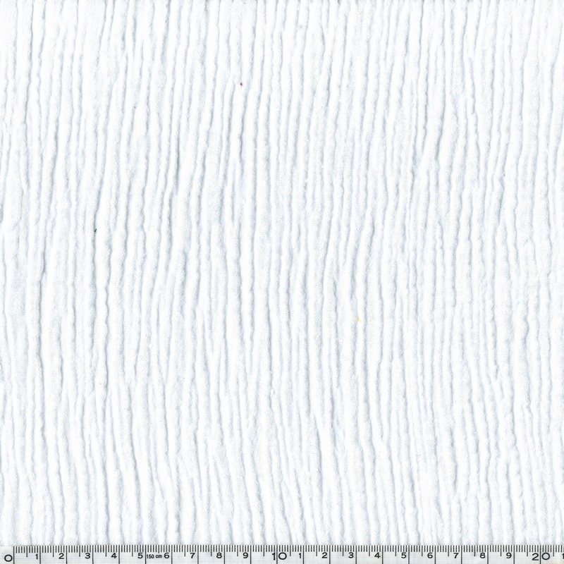 Tissu double gaze de coton coloris blanc 20 x 135 cm