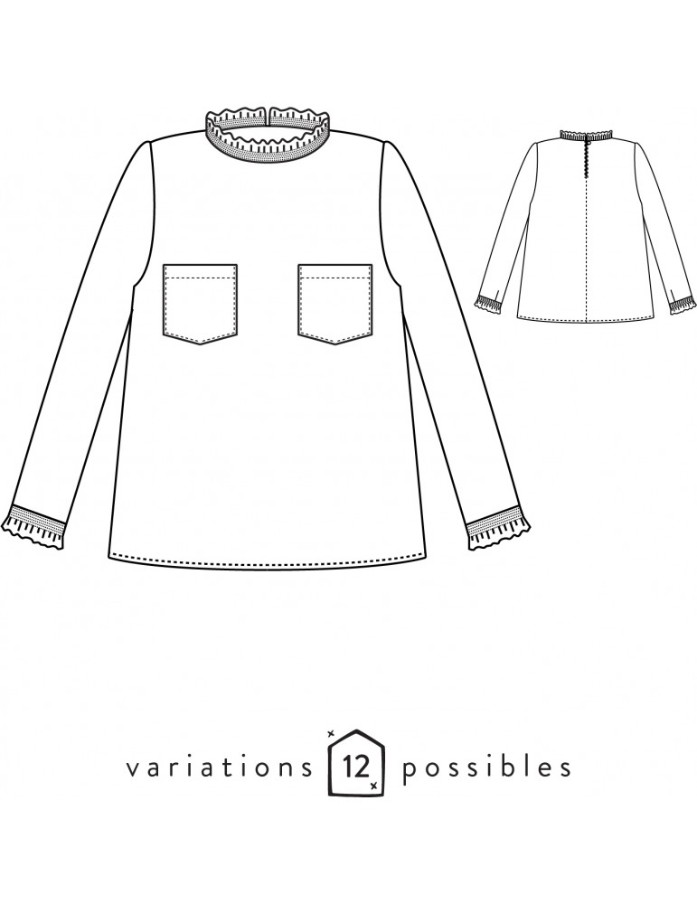 Patron blouse Passion (34-48)