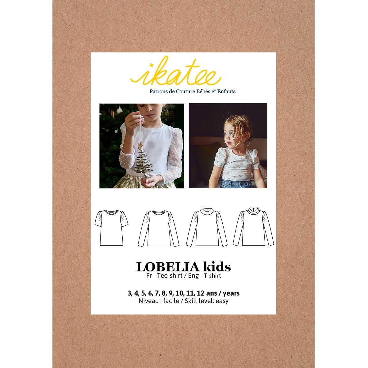 Patron blouse / robe LOBELIA KIDS 3-12A