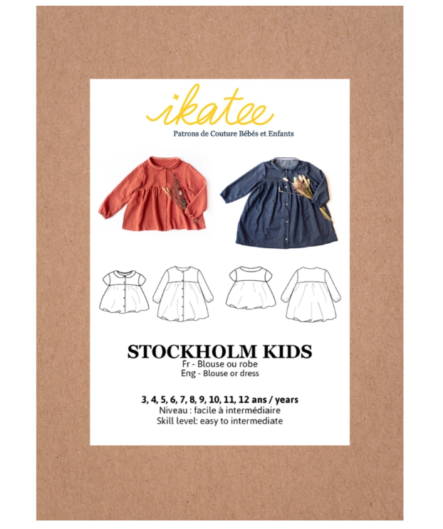 Patron blouse et robe STOCKHOLM KIDS 3-12 ans