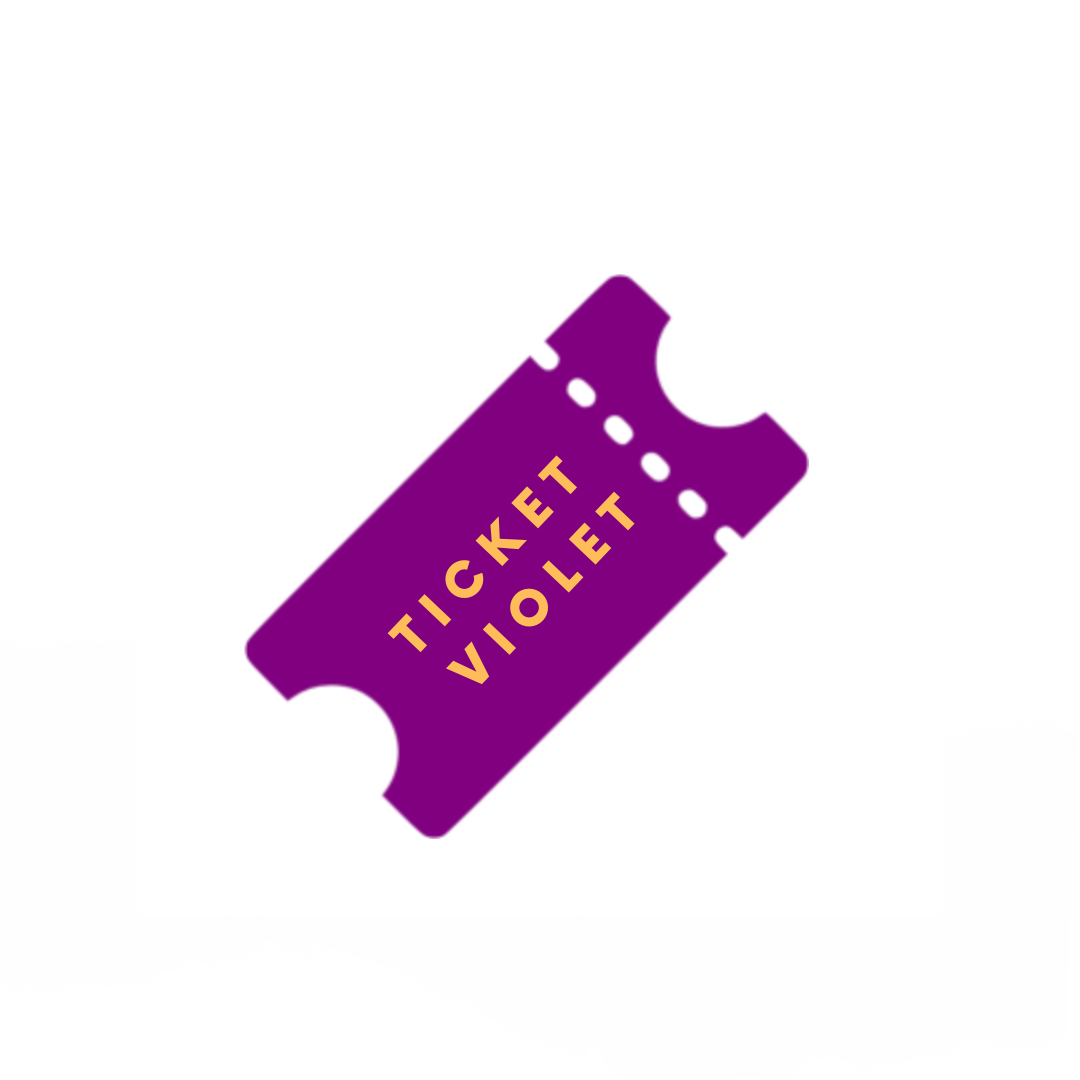 Ticket violet : 1m de passepoil offert pour chaque mètre de tissu acheté - coloris surprise !