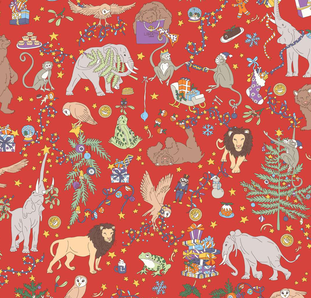 Liberty Tana Lawn™ Christmas coloris Z 20 x 137 cm