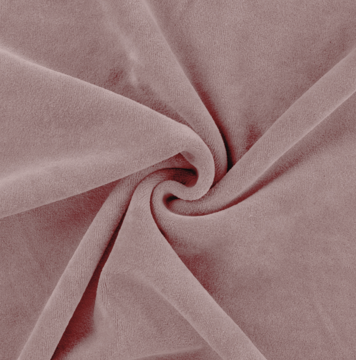 Jersey velours lisse (nicky) coloris light dusty pink 20 x 140 cm