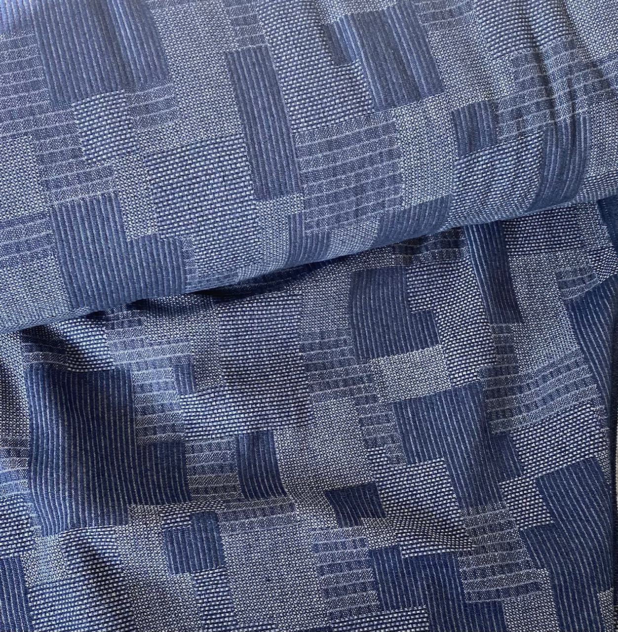 Jean jacquard épais patchwork 20 x 160 cm