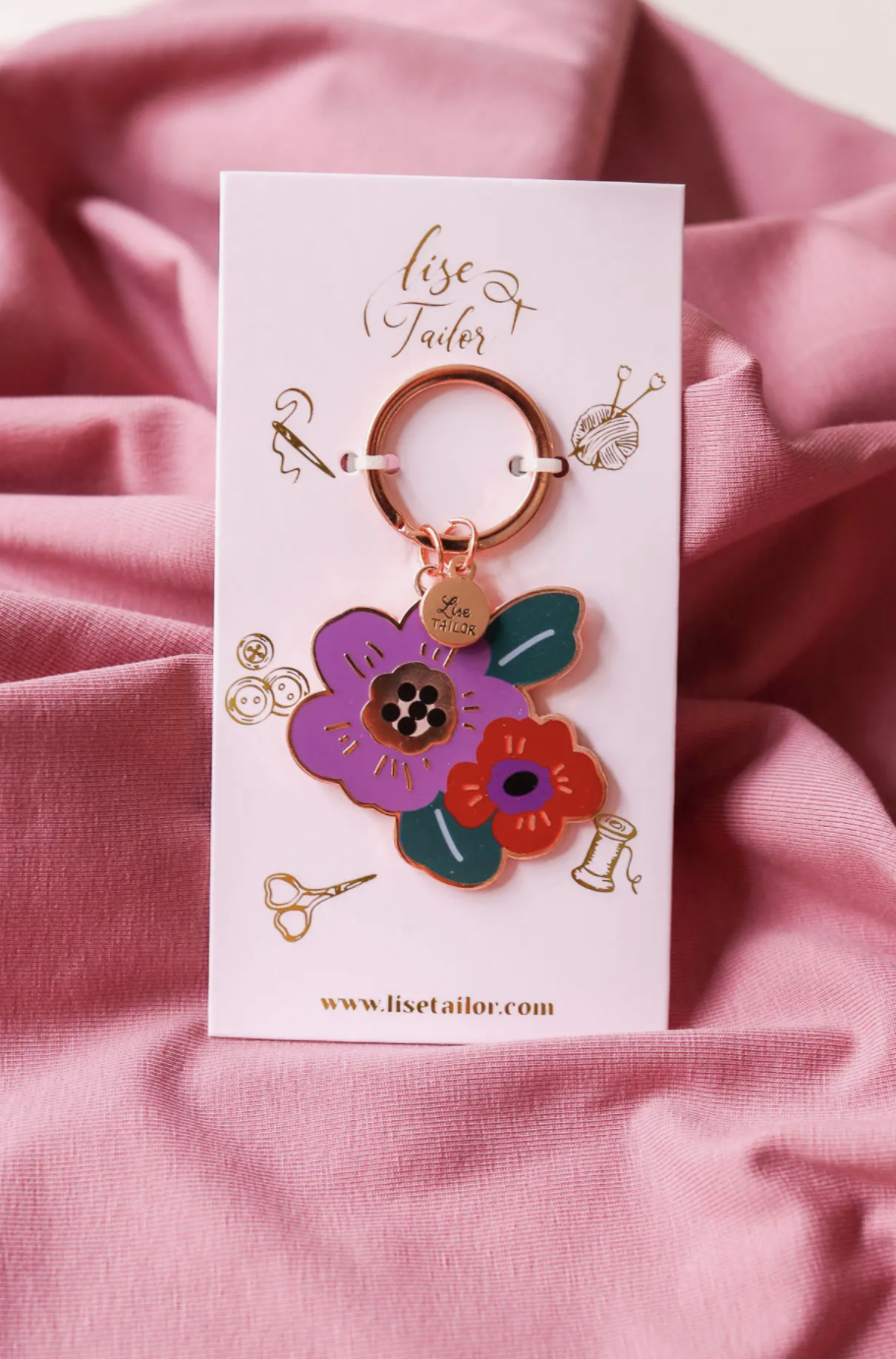 Porte clés imprimés - Une fleur parmi les fleurs