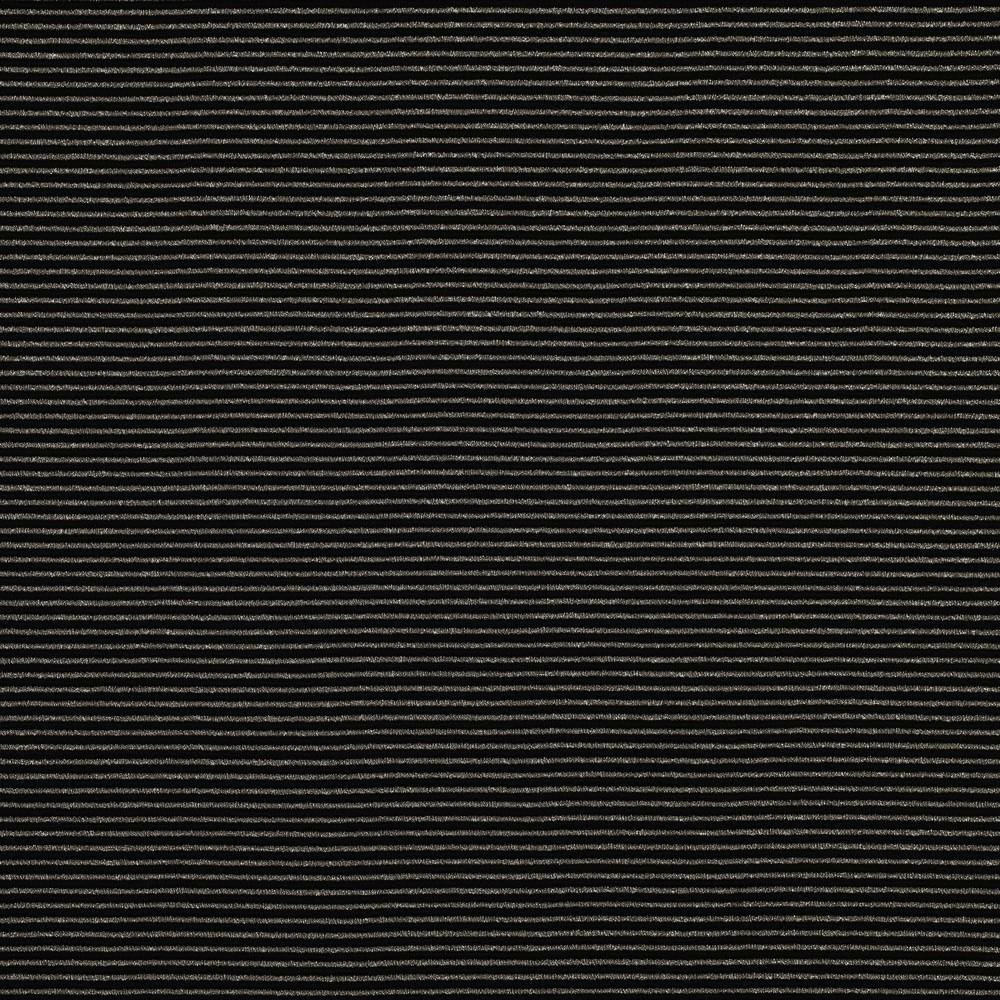 Maille / jersey lurex fines rayures doré et noir 20 x 150 cm