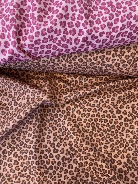 Sweat léger petit léopard naturel 20 x 145 cm
