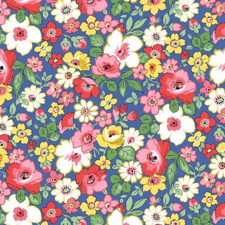 Tissu Heirloom Hedgerow Bloom coloris B 20 x 110 cm