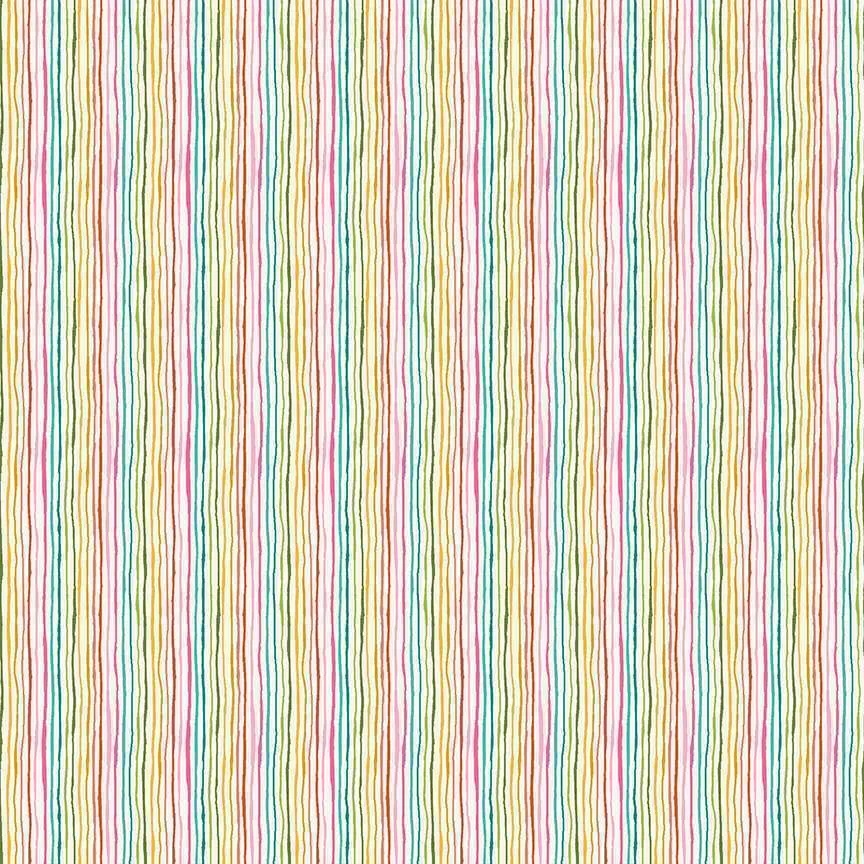 Tissu Whiskers Yarn Stripe Cream 20 x 110 cm