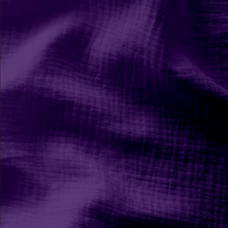 Double gaze UNIE coloris violet 20 x 130 cm