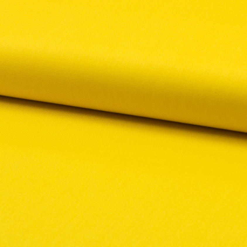 Popeline unie coloris jaune 20 x 140 cm