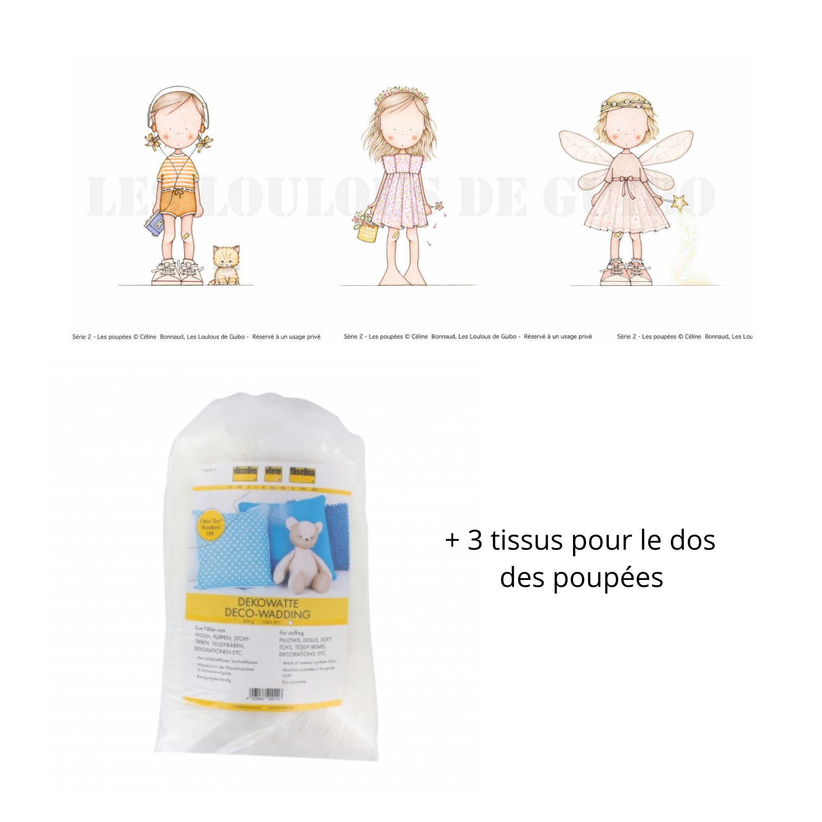 KIT Les Loulous de Guibo - Les grandes poupées - Série 2