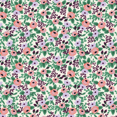 Coton Rifle Paper Orchard Rosa Lavender 20 x 110 cm