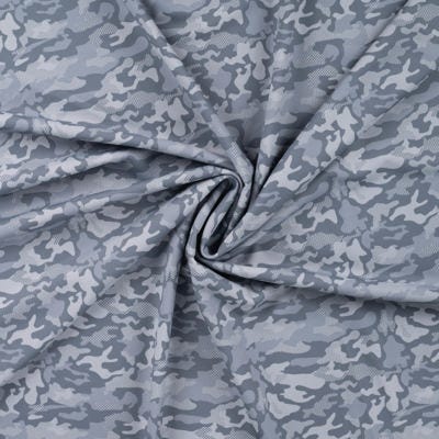 Lycra gamme Sport gris camouflage 20 x 145 cm