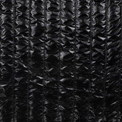 Tissu matelassé doudoune enduit noir 20 x 135 cm