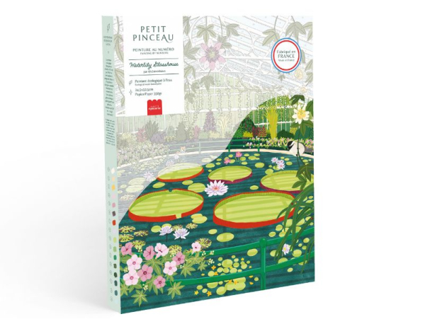 coffret-peinture-au-numero-petit-pinceau-waterlily-par-elaine-lee