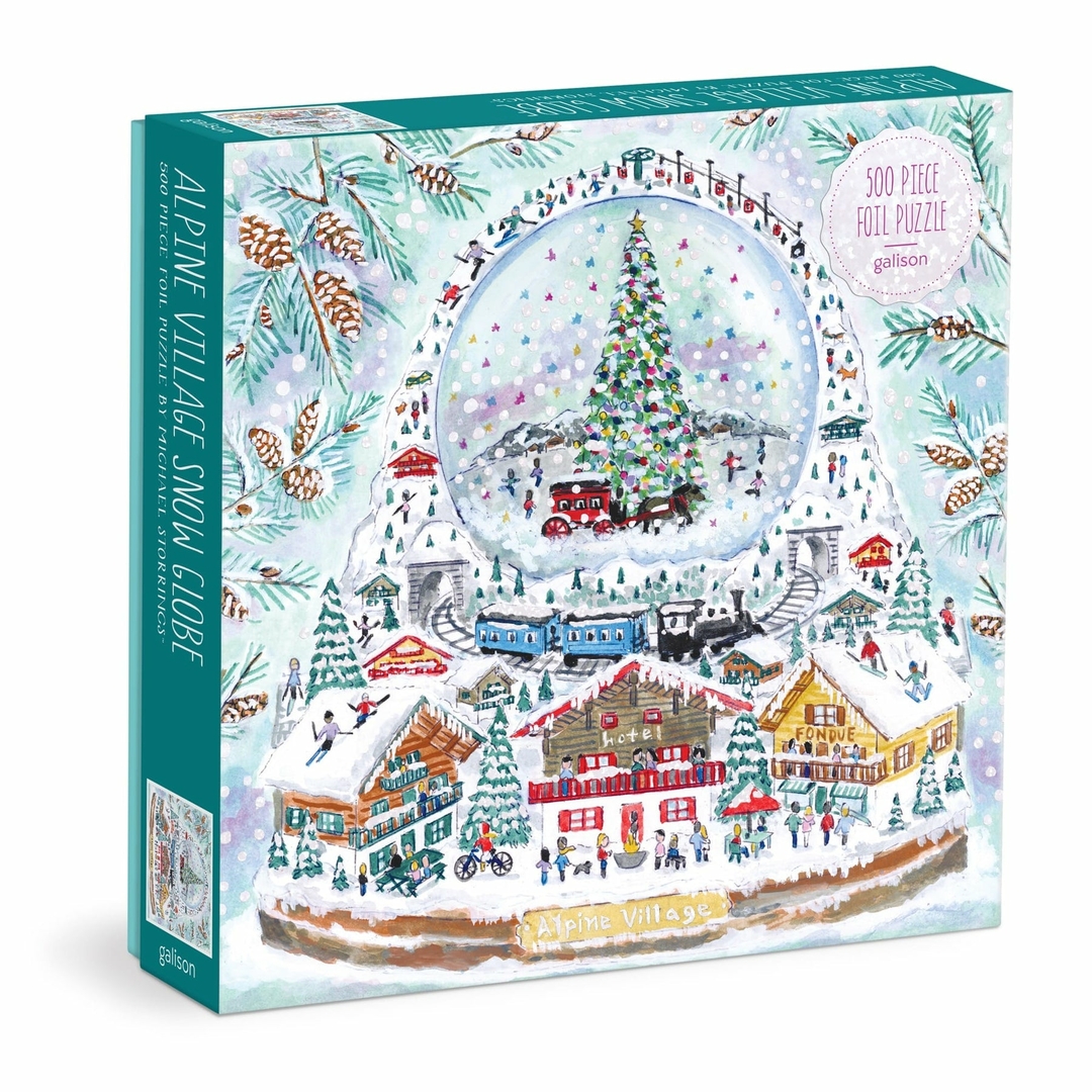 michael-storrings-alpine-village-snowglobe-500-piece-foil-puzzle-500-piece-puzzles-michael-storrings-401271