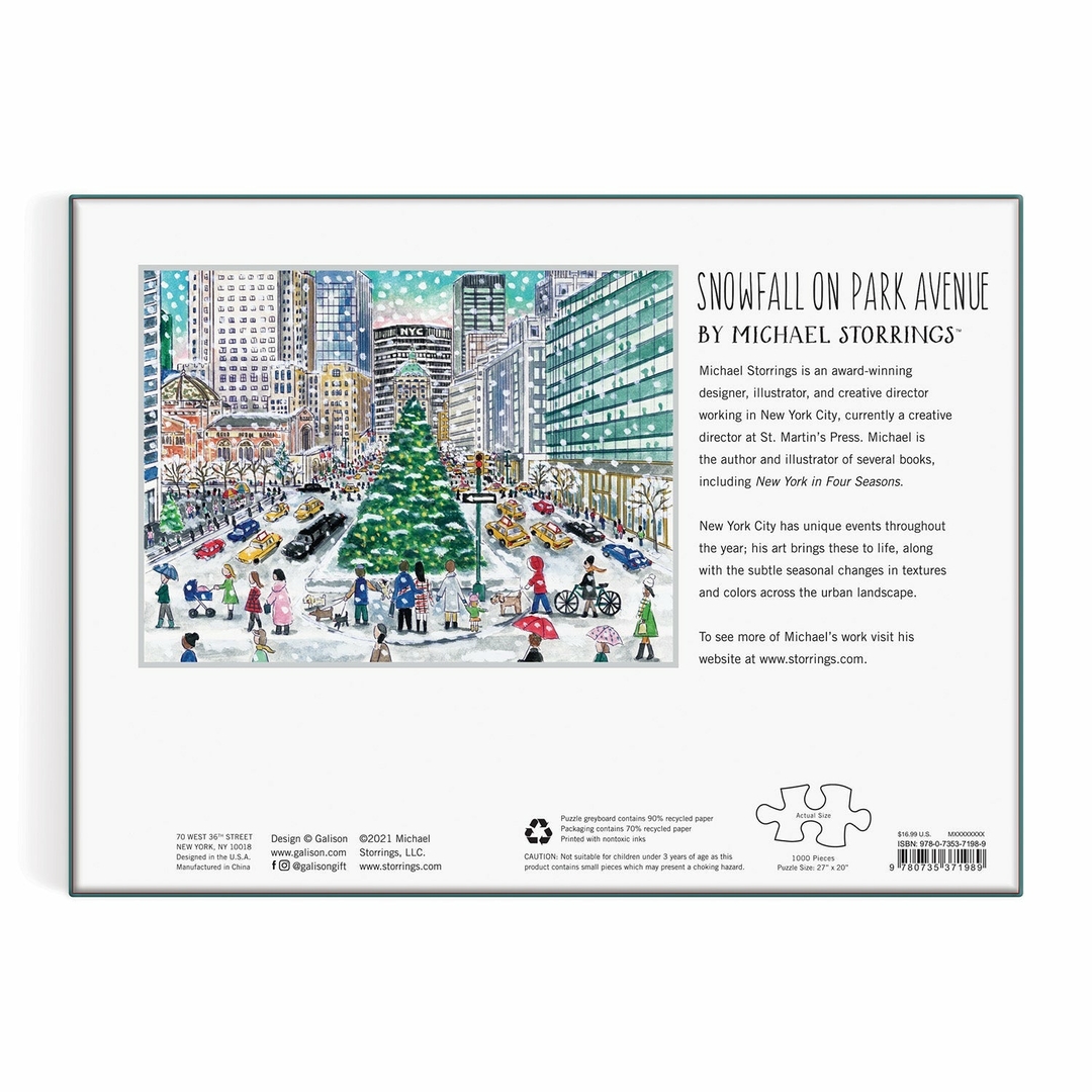 michael-storrings-snowfall-on-park-avenue-1000-piece-puzzle-galison-501021