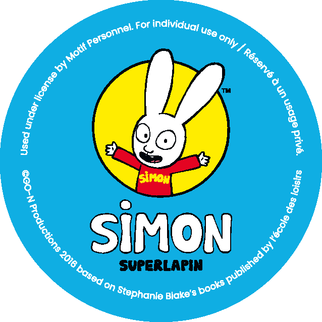EU Roll Labels, 5 x 5 cm Design Template_SUPER LAPIN