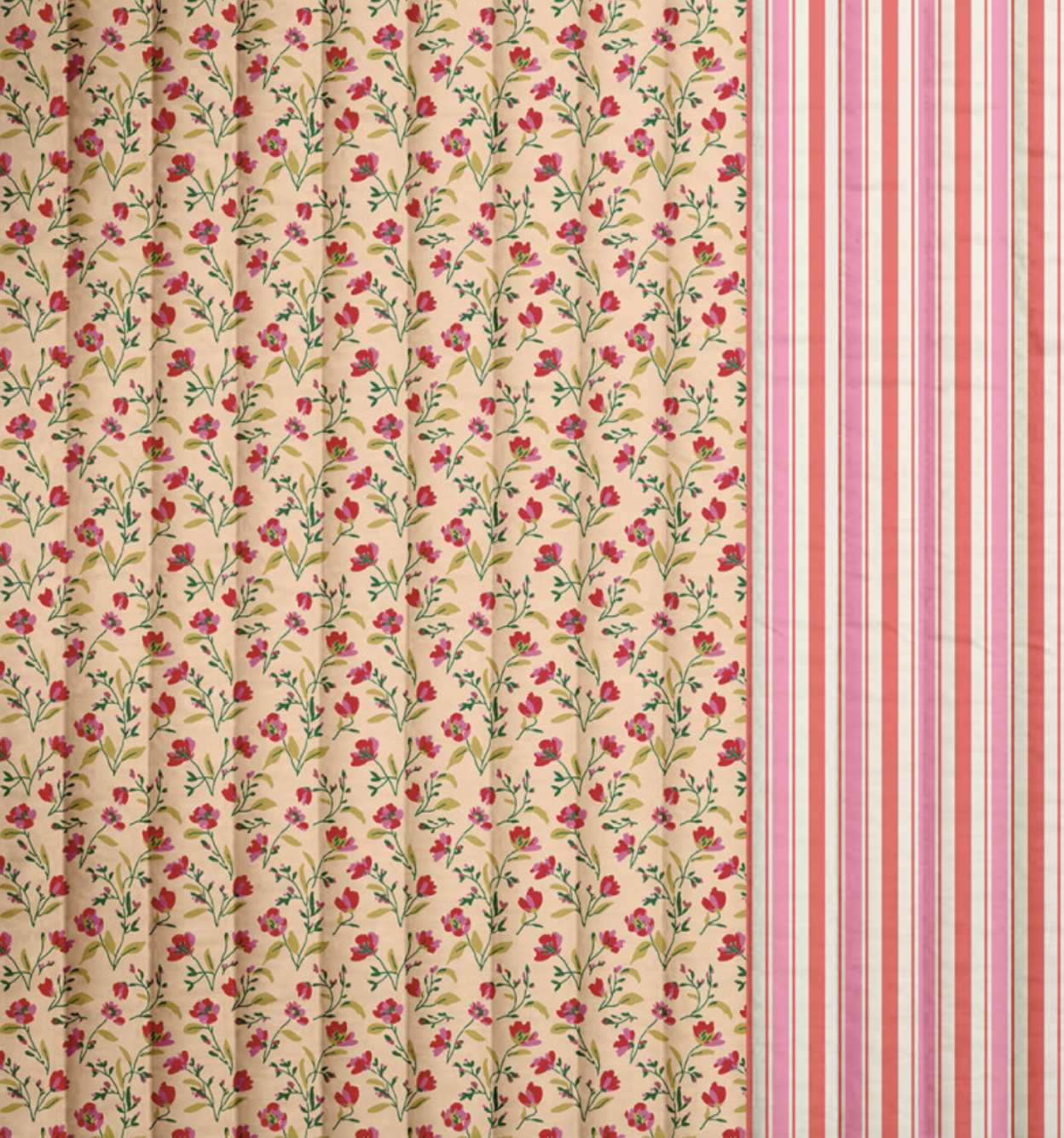 Tissu matelassé double gaze losange uni rose violet