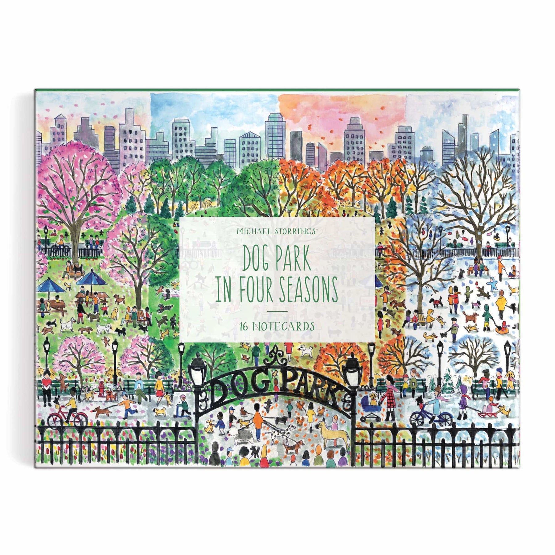 michael-storrings-dog-park-in-four-seasons-greeting-card-assortment-michael-storrings-187775