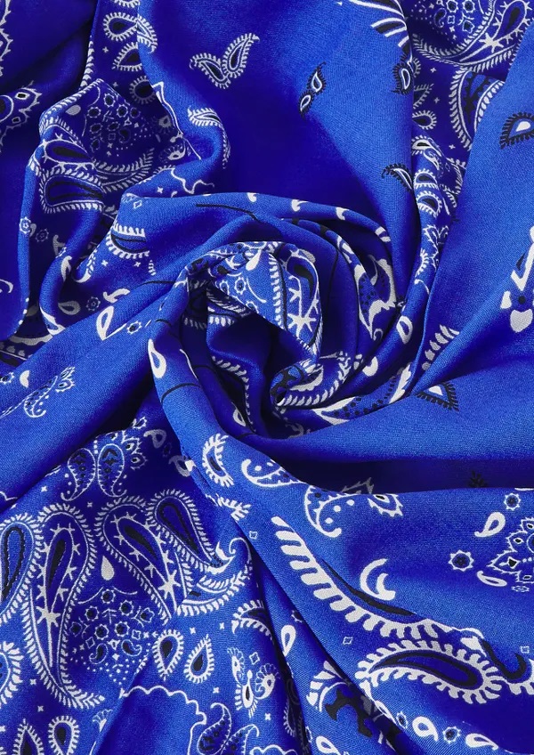 viscose bandana bleu 4